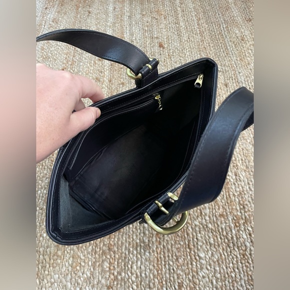 COACH Vintage Waverly Black Leather Small Handbag - Picture 5 of 10